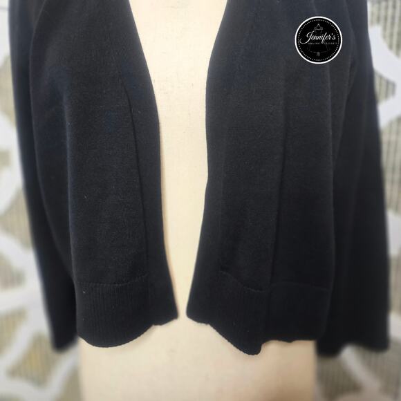 Relativity Black 3/4 Sleeve Shrug Size Large - Picture 4 of 7